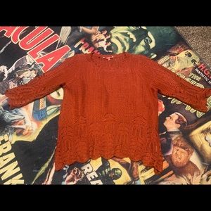 Orange ModCloth sweater